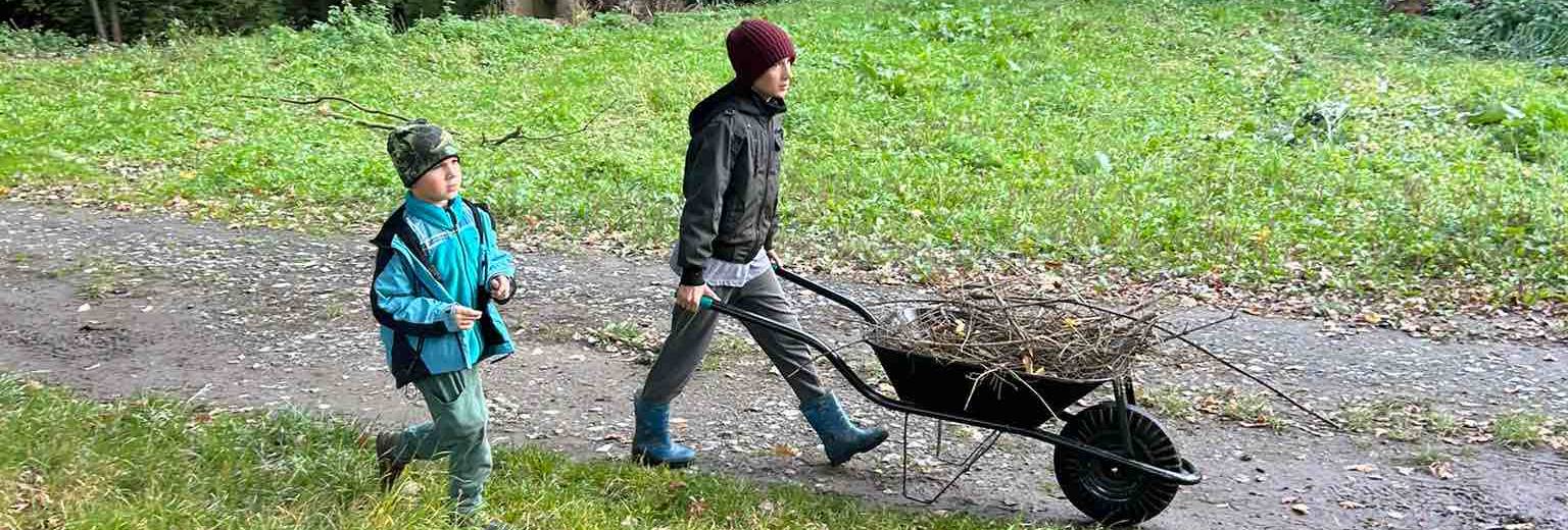Výsadba a okrášlení u rybníků v Jančí.