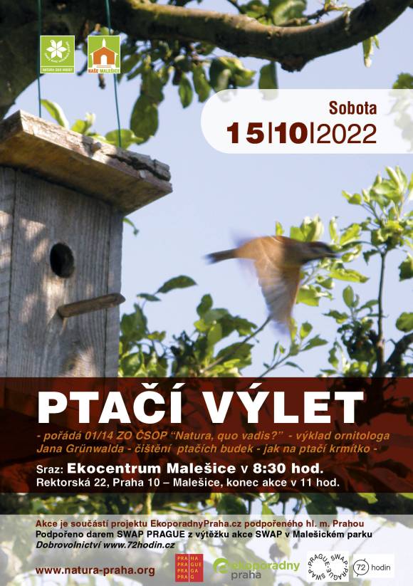 Ptačí výlet 2022 (Malešický les, Praha 10)